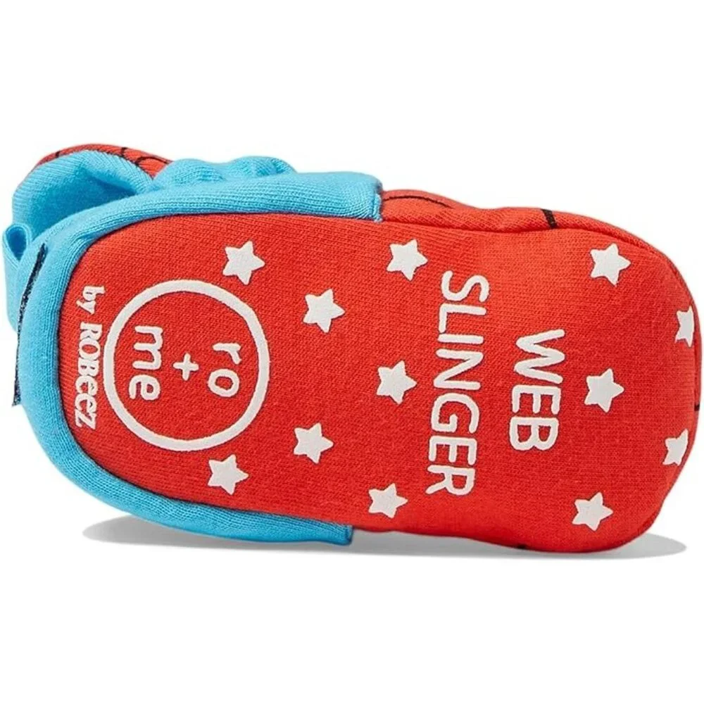 Marvel Robeez Spider-Man Baby Soft Sole Crib Shoes - 0-3 Mos